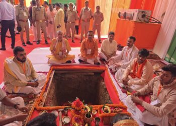 🙏✨ शुभ घड़ी  – बसहवाँ के भूमिपूजन एवं शिलान्यास✨🙏