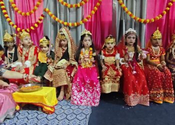 🌺 हर्षोल्लास के साथ मनाया गया कन्या भोज कार्यक्रम 🌺