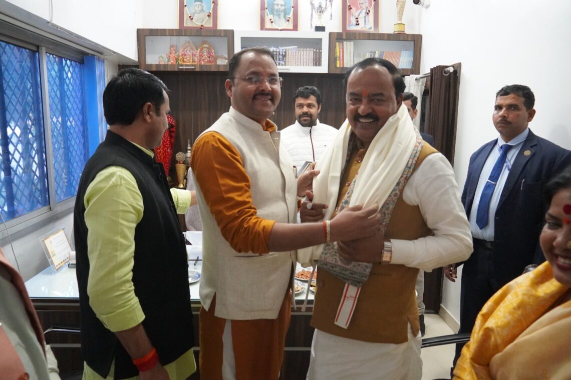 ✨ ज्वाला देवी सिविल लाइन्स में मा. उपमुख्यमन्त्री केशव प्रसाद मौर्य जी का आगमन ✨