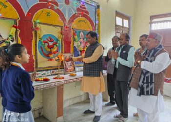 🌸 सरस्वती शिशु/विद्या मंदिर विवेक नगर, हमीरपुर में कानपुर प्रांत के प्रदेश निरीक्षक का गरिमामयी आगमन 🌸